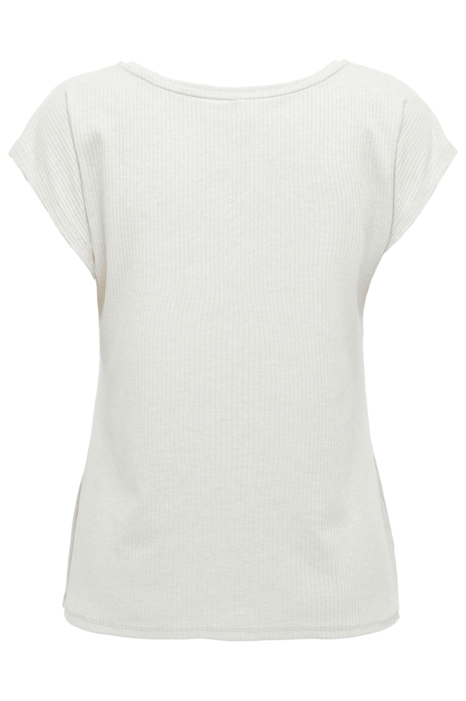 ONL30 ARI S/S V-NECK TOP CS JRS 15367570 Cloud Dancer